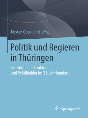 cover image of Politik und Regieren in Thüringen